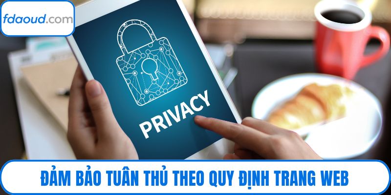 Đảm bảo tuân thủ theo quy định trang web